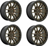 Set 4 Fuel D681 Rebel 20x10 8x170 Bronze Black Bead Ring Wheels 20" -18mm