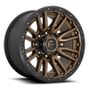 Set 4 Fuel D681 Rebel 20x10 8x6.5 Bronze Black Bead Ring Truck Wheels 20" -18mm