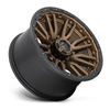 Set 4 Fuel D681 Rebel 20x10 8x6.5 Bronze Black Bead Ring Truck Wheels 20" -18mm