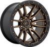 Set 4 Fuel D681 Rebel 20x10 6x135 Bronze Black Bead Ring Lifted Wheels 20" -18mm