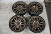 Set 4 Fuel D681 Rebel 22x10 6x5.5 Bronze Black Bead Ring Wheels 22" -13mm