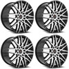 Set 4 20" Cavallo CLV-24 Gloss Black & Machined Wheels 20x8.5 5x112 5x4.5 35mm Set 4 20" Cavallo CLV-24 Gloss Black & Machined Wheels 20x8.5 5x112 5x4.5 35mm