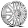 22" Cavallo CLV-24 Nano Chrome Wheel 22x8.5 5x4.5 5x120 38mm Rim