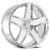 Set 4 22" Cavallo CLV-31 Chrome Wheels 22x9.5 5x115 5x120 15mm Rims