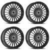 Set 4 20" Cavallo CLV-32 Gloss Black & Machined Wheels 20x8.5 5x112 5x4.5 35mm