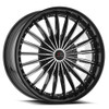 Set 4 20" Cavallo CLV-32 Gloss Black & Machined Wheels 20x8.5 5x112 5x4.5 35mm