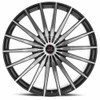 Set 4 18" Cavallo CLV-34 Gloss Black Machined Wheels 18x8 5x100 5x4.5 35mm Rims