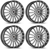 Set 4 22" Cavallo CLV-34 Gloss Black & Machined Wheels 22x8.5 5x4.5 5x120 38mm