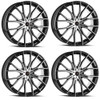 Set 4 18" Cavallo CLV-36 Gloss Black Machined Wheels 18x8 4x100 4x4.5 35mm Rims