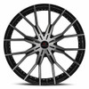 24" Cavallo CLV-36 Gloss Black & Machined Wheel 24x9 5x115 5x120 34mm Rim