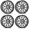 Set 4 18" Cavallo CLV-37 Gloss Black Machined Wheels 18x8 5x105 5x4.5 35mm Rims