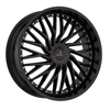 22" Cavallo CLV-43 Gloss Black Wheel 22x8.5 5x4.5 5x120 38mm Rim
