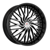 Set 4 22" Cavallo CLV-43 Gloss Black & Machined Wheels 22x9.5 5x115 5x120 15mm