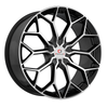 Set 4 22" Cavallo CLV-44 Gloss Black Machined Wheels 22x8.5 5x112 5x4.5 38mm Rim
