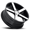 Set 4 20" Cavallo CLV-5 Gloss Black & Machined Wheels 20x8.5 5x4.5 35mm Rims