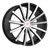 22" Cavallo CLV-52 Gloss Black Machined Wheel 22x8.5 5x112 5x4.5 38mm Rim