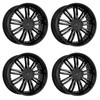 Set 4 22" Cavallo CLV-54 Gloss Black & Machined Wheels 22x9.5 6x135 6x5.5 25mm