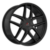 22" Cavallo CLV-55 Gloss Black Wheel 22x9.5 6x135 6x5.5 25mm For Ford Chevy GMC