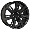 26" O.E. Revolution D-04 Gloss Black Wheel 26x10 6x5.5 31mm For Chevy GMC Rim 26" O.E. Revolution D-04 Gloss Black Wheel 26x10 6x5.5 31mm For Chevy GMC Rim