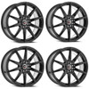 Set 4 18" Spec-1 SP-51 Gloss Black Wheels 18x8 5x4.5 5x120 38mm Rims