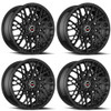 Set 4 17" Spec-1 SP-53 Gloss Black Wheels 17x7.5 5x4.5 5x120 42mm Rims