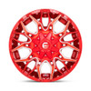 Set 4 Fuel D771 Twitch 22x10 8x170 Candy Red Milled Wheels 22" -18mm Rims