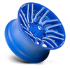 Set 4 Fuel D774 Typhoon 22x12 8x6.5 Anodized Blue Milled Wheels 22" -44mm