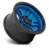 17" Fuel D790 Ammo 17x9 6x5.5 Blue Black Lip Wheel -12mm For Chevy GMC Toyota