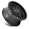 Set 4 22" Fuel D796 Arc 22x12 8x180 -44mm Matte Black Gloss Black Lip Wheels