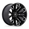 Set 4 Fuel D849 Rebar 22x12 6x5.5 Gloss Black Milled Wheels 22" -44mm Rims