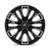 Set 4 Fuel D849 Rebar 20x10 6x5.5 Gloss Black Milled Wheels 20" -18mm Rims Set 4 Fuel D849 Rebar 20x10 6x5.5 Gloss Black Milled Wheels 20" -18mm Rims