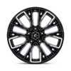 Set 4 Fuel D849 Rebar 20x10 5x5 Gloss Black Milled Wheels 20" -18mm Rims