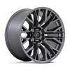 Set 4 Fuel D848 Rebar 22x12 6x135 Matte Gunmetal Wheels 22" -44mm Rims