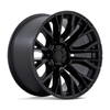 Fuel 1PC D847 Rebar 20x10 6x5.5 Blackout Wheel 20" -18mm Rim