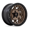 Set 4 Fuel D841 Runner OR 15x8 5x4.5 Bronze With Black Ring Wheels 15" -19mm