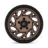 Set 4 Fuel D841 Runner OR 15x8 5x4.5 Bronze With Black Ring Wheels 15" -19mm