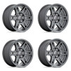 Set 4 Fuel D838 Slayer 17x8.5 5x5 Matte Gunmetal Wheels 17" -15mm Rims