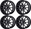 Set 4 Motegi MR118 MS7 18x8 5x4.5 Matte Black Wheels 18" 32mm Rims