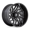 Set 4 20" Fuel D807 Hurricane 20x9 6x5.5 1mm Gloss Black Milled Wheels Truck Rim