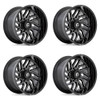 Set 4 20" Fuel D807 Hurricane 20x9 8x6.5 1mm Wheels Gloss Black Milled Rims