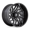 Set 4 20" Fuel D807 Hurricane 20x9 8x180 20mm Wheels Gloss Black Milled Rims