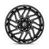 Set 4 20" Fuel D807 Hurricane 20x10 6x5.5 -18mm Gloss Black Milled Lifted Wheels