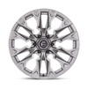 Set 4 20" Fuel D806 Flame 20x9 6x5.5 1mm Platinum Wheels Truck SUV Rims
