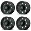 Set 4 American Racing AR172 Baja 17x9 5x5 Satin Black Wheels 17" -12mm Rims