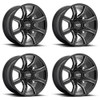Set 4 Moto Metal MO804 Spider 20x9 8x170 Gloss Black Milled Wheels 20" 18mm Rims
