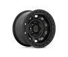 Set 4 KMC KM236 Tank Beadlock 17x9 5x5 Satin Black Wheels 17" -38mm Rims
