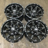 Set 4 Moto Metal MO970 20x10 8x6.5 Gloss Black With Milled Lip Wheels 20" -18mm