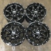 Set 4 Moto Metal MO970 20x10 8x6.5 Gloss Black With Milled Lip Wheels 20" -18mm