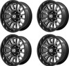 Set 4 XD XD864 Rover 24x12 8x170 Gloss Black Milled Wheels 24" -44mm Rims