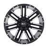 Set 4 Moto Metal MO978 Razor 20x10 6x5.5 Satin Black Machined Wheels 20" -24mm